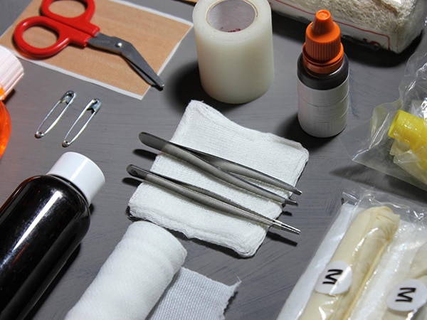 Gauze Sponges And First Aid Supplies